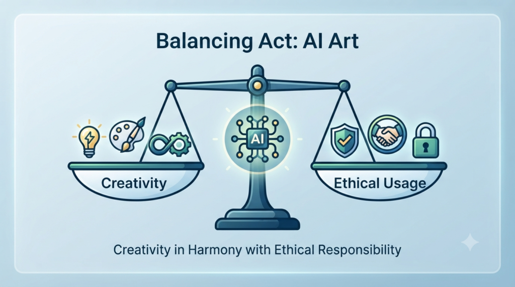 AI image generation ethics concept