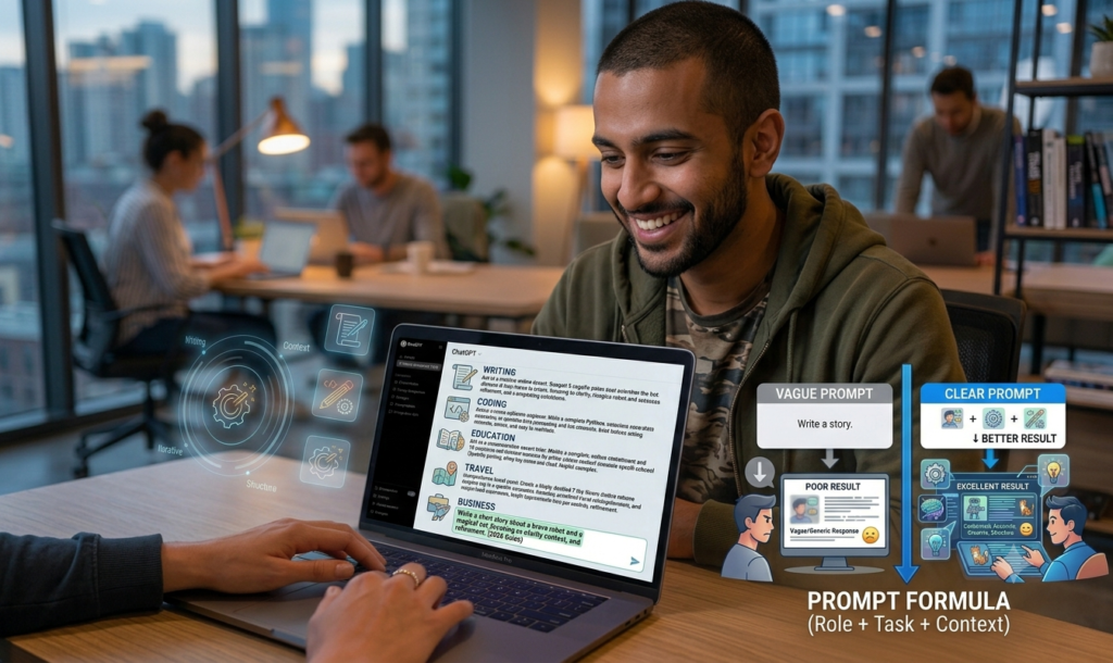AI prompt examples for different tasks