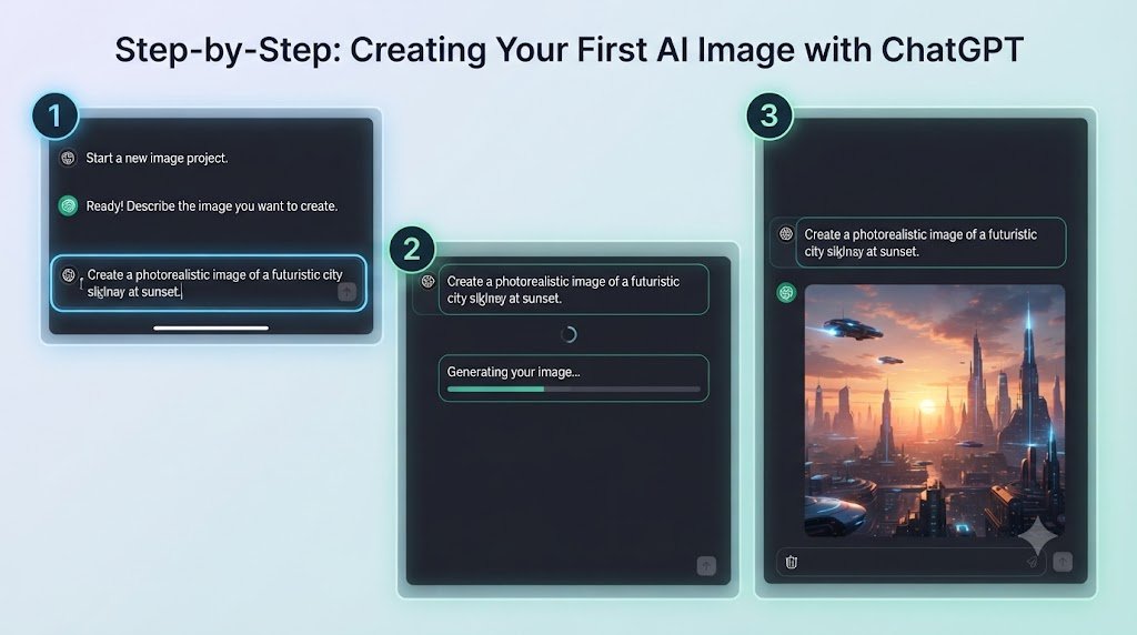 ChatGPT image prompt interface