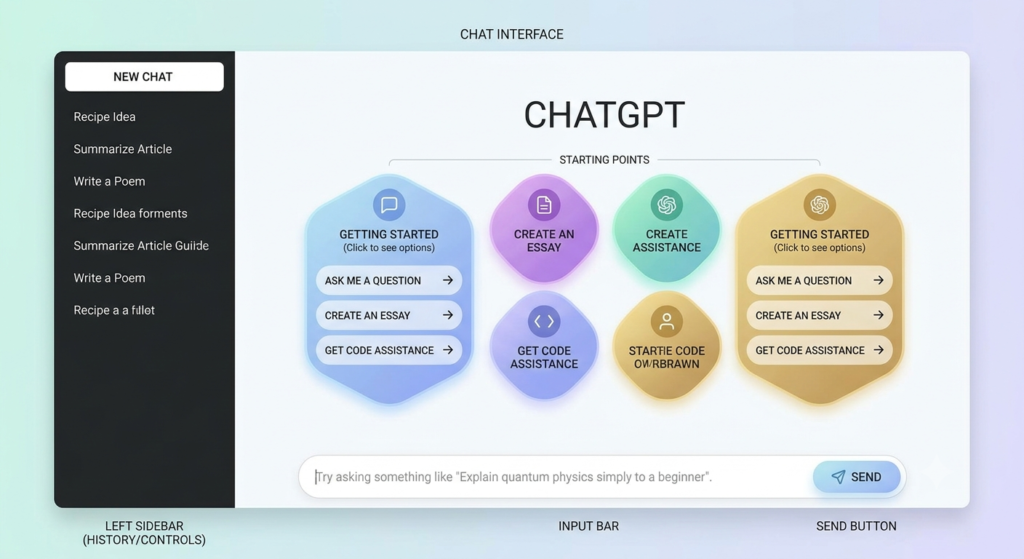 ChatGPT interface for beginners
