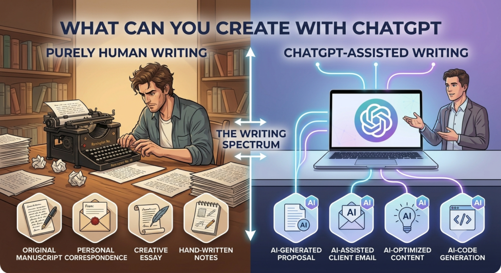 ChatGPT-generated content vs. manual writing