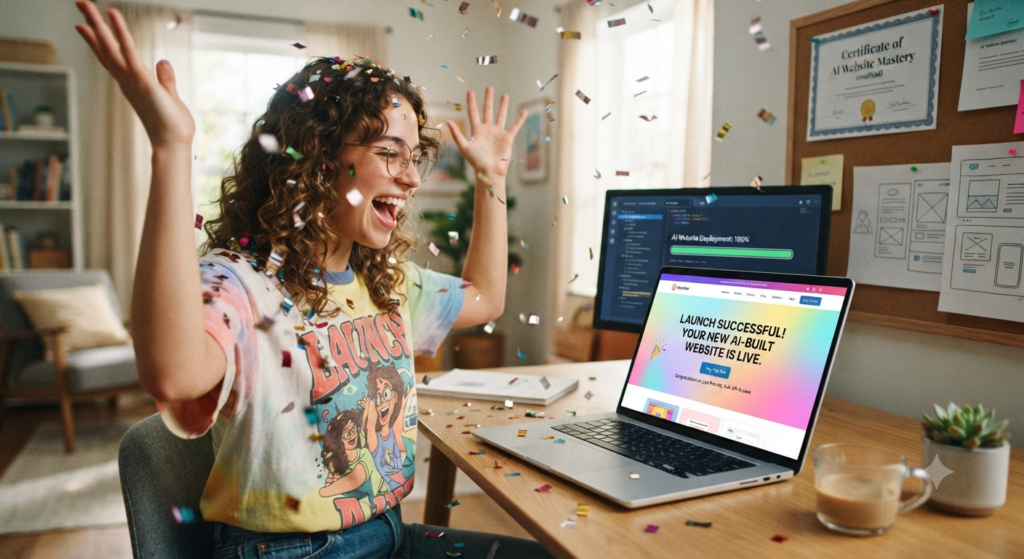 Beginner launching an AI-built website