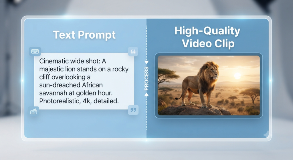AI video generation from text prompts