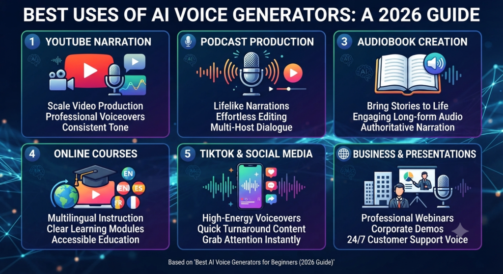 AI voice generator use cases