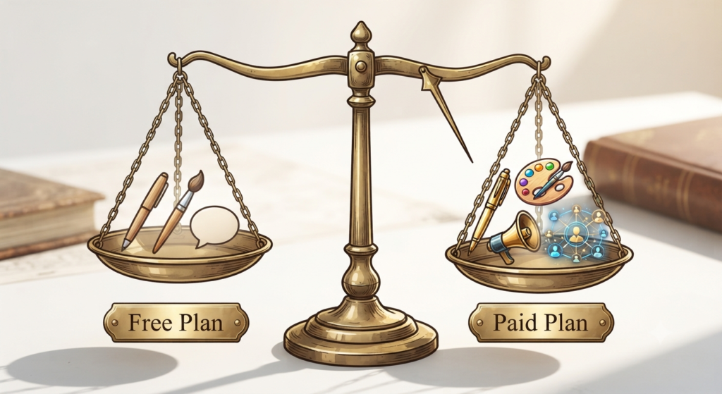 free versus paid AI tools for small business