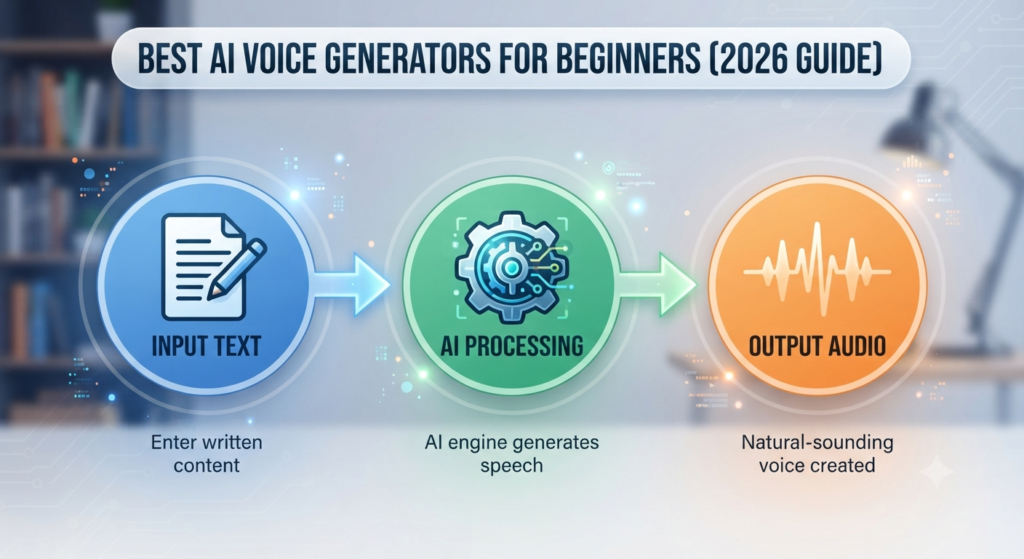 AI text to speech process
