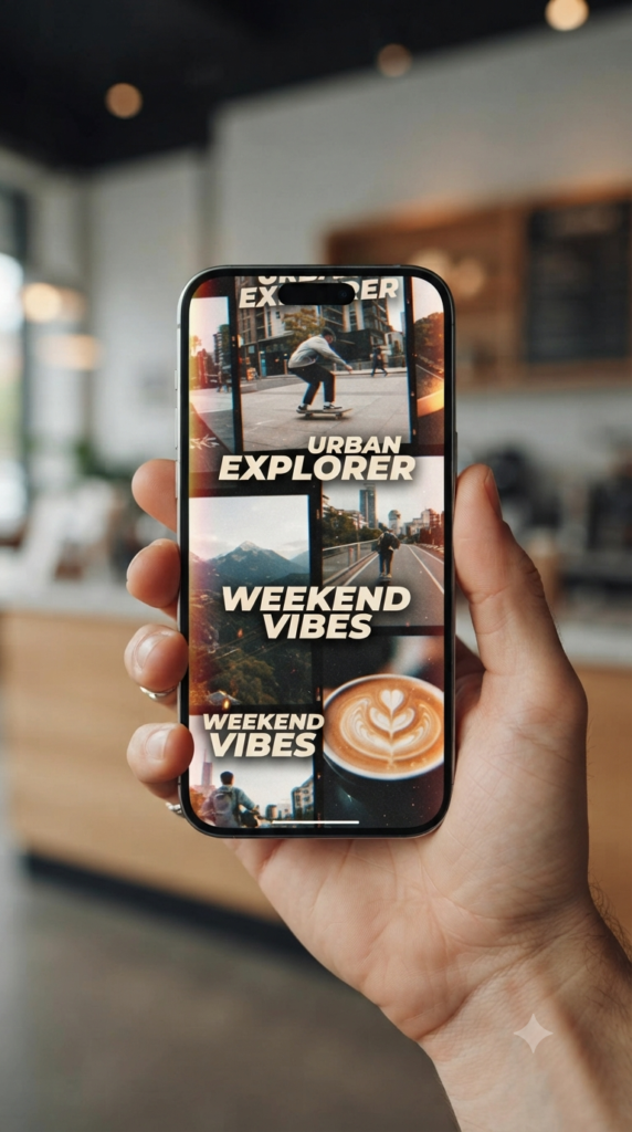 Vertical AI-generated video for social media